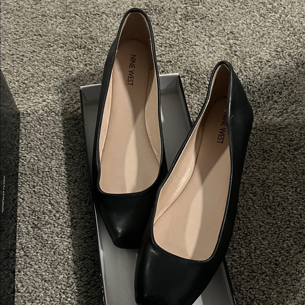 Nine West Black Flats for Women